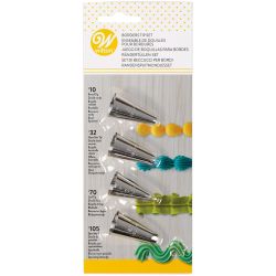 WILTON DECORATING TIP SET 10, 32, 170, 105