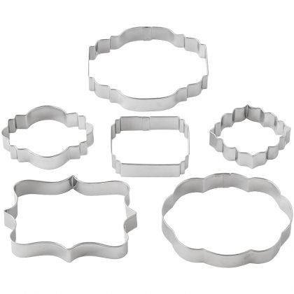 Wilton  6 Piece Plaque Fondant Cut-Outs Set