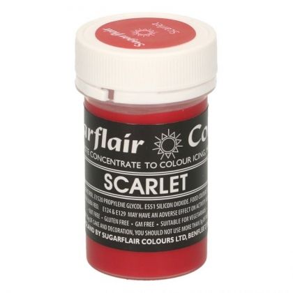 Sugarflair Paste Colour Pastel SCARLET, 25g