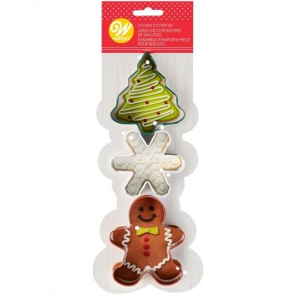 CUTTER CHRISTMAS COLORED Set 3Pcs