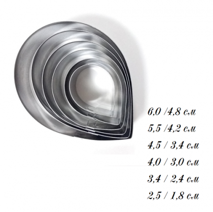 KIT 6 cuttters - Rose