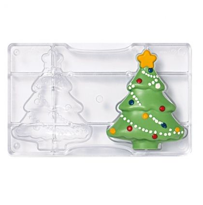 Поликарбонатен молд за шоколад - Елха - 85 X 105 MM