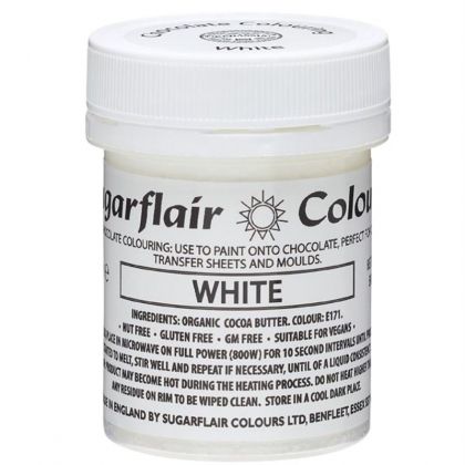  Sugarflair - боя за шоколад - БЯЛА - White - FREE E171 - 35гр.