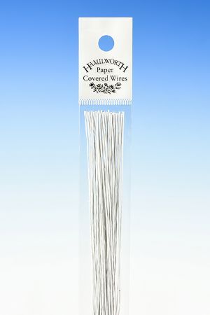 Цветарска тел БЯЛО Hamilworth - 50 бр.- 30 -  (0,32мм)