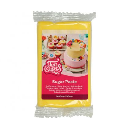 FUNCAKES SUGAR PASTE MELLOW YELLOW 250 G