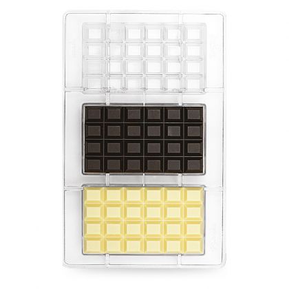 CLASSIC BAR CHOCOLATE MOULD 4CAV 127X72X11H MM 