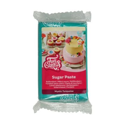 FUNCAKES SUGAR PASTE MYSTIC TURQUOISE 