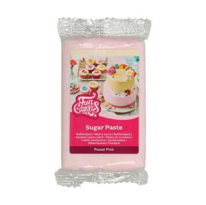 FUNCAKES SUGAR PASTE PASTEL PINK 250 G
