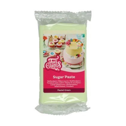 FUNCAKES SUGAR PASTE PASTEL GREEN 