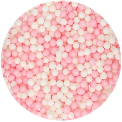 FUNCAKES SOFT PEARLS MEDIUM PINK/WHITE