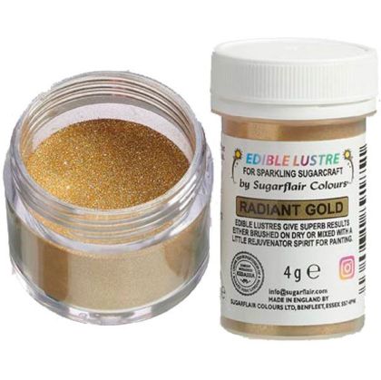 SUGARFLAIR EDIBLE LUSTRE RADIANT GOLD