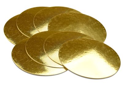 Cake-Masters Golden plate 35cm gold shiny 2 pieces