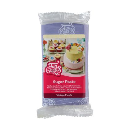 FUNCAKES SUGAR PASTE VINTAGE PURPLE 250 G