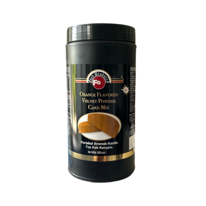 ORANGE FLAVORED VELVET POWDER CAKE MIX