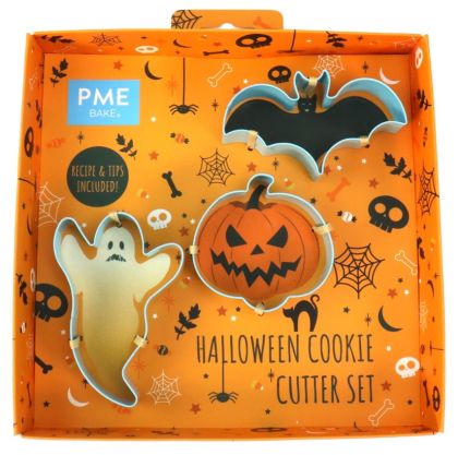 PME Комплект 3 метални резеца - ХЕЛУИН - ТИКВА, ПРИЛЕП И ДУХЧЕ