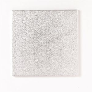 355mm Cake Board Square Silver Fern