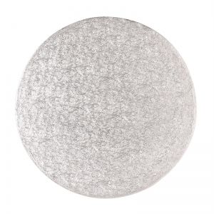 330mm Cake Board Round Silver Fern