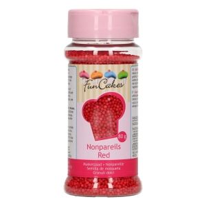 FUNCAKES NONPAREILS -RED- 80G