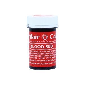 Sugarflair Paste Colour  - концентрирана боя КЪРВАВО ЧЕРВЕН  -  BLOOD RED - 25гр