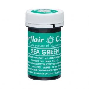 Sugarflair Paste Colour  -  концентрирана боя  МОРСКО ЗЕЛЕНО –  SEA GREEN  - 25 гр