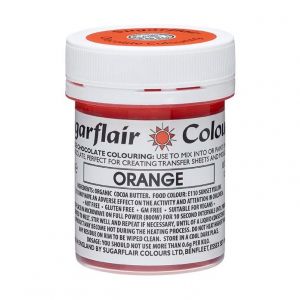 SUGARFLAIR CHOCOLATE COLOUR ORANGE 35G