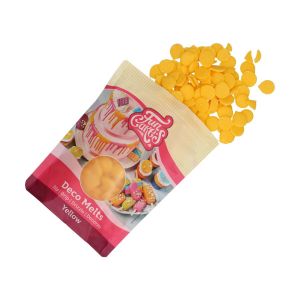 FunCakes Deco Melts - Бонбонки за топене ЖЪЛТИ - YELLOW - 250 грама