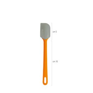 Mini flat silicone lollipop spatula