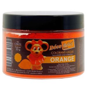 Deco Relief   FAT SOLUBLE FOOD COLOR - ORANGE - 20 GR