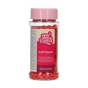 FUNCAKES SOFT PEARLS MEDIUM RED