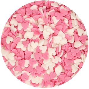  FUNCAKES HEARTS PINK-WHITE