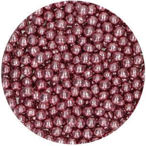 FUNCAKES CRISPY CHOCO PEARLS - METALLIC PINK 60G