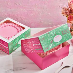 FunCakes Cake Box -Quotes- 21x21x9 cm pk/2