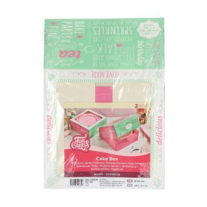 FunCakes Cake Box -Quotes- 21x21x9 cm pk/2