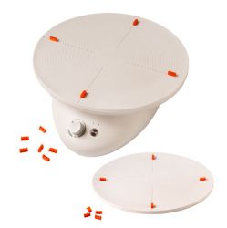 Decora Електрическа Въртяща се Поставка за Торта в комплект със силиконова плоча - 28см.