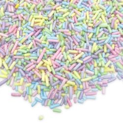 HappySprinkles  Цветни захарни пръчици за печене и поръска - ПАСТЕЛ 