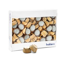 CF. 2500 BAKING CUPS GOLD 32 X 22 MM