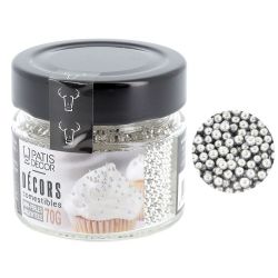 Patisdecor Mini edible silver beads
