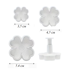  Petal Flower Plunger Cutter FOUR-LEAVE CLOVER 