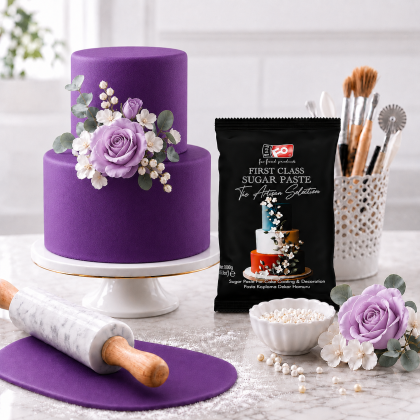 FO  First Class Coating Dough  PURPLE - 1kg.
