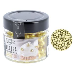 Patisdecor Maxi edible gold beads 