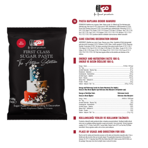 FO First Class захарно тесто ЧЕРВЕНО - 1кг.