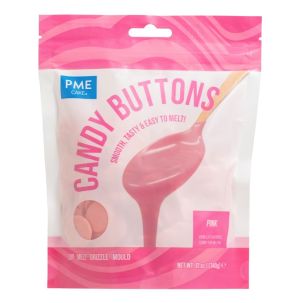 Candy Buttons - Pink 340g