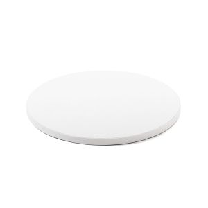 600mm Cake Board Round White Fern