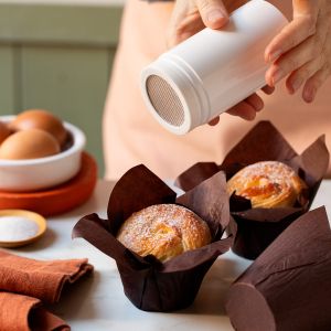 Brown Tulip Cupcake Cases